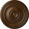 Ekena Millwork Reece Ceiling Medallion (Fits Canopies up to 6 3/4"), Hnd-Painted Root Beer Crackle, 21"OD x 1 1/4"P CM21RERBC - alternate 1